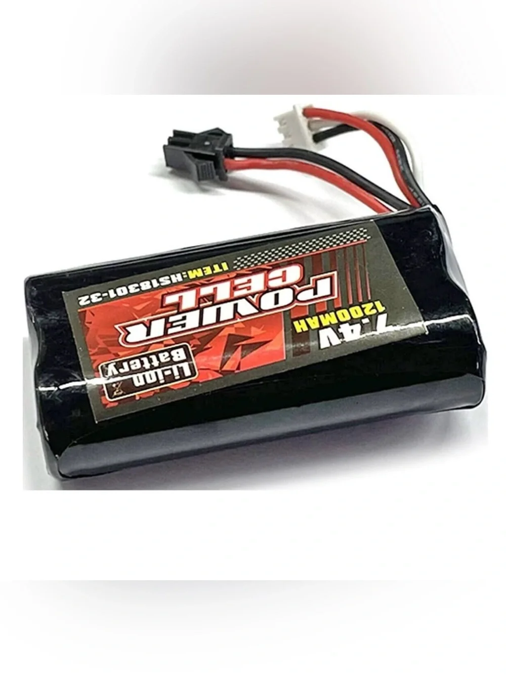 Original 7.4V 1200mAh Li-ion Power Cell Battery - Black